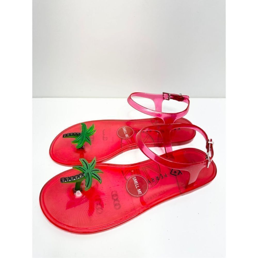 Katy Perry Shoes Womens‎ Size 7 Red Ankle Strap Jelly Sandals